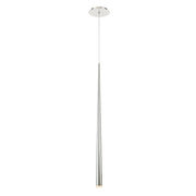 Cascade 37" Etched Mini Pendant in Polished Nickel