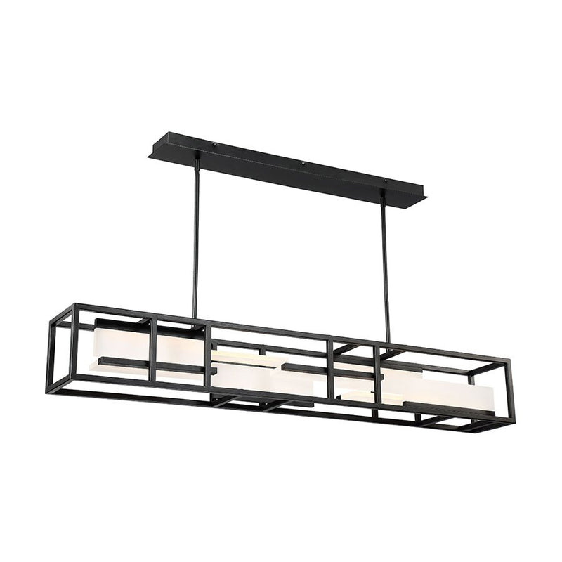 Memory 8-Light Linear Chandelier in Black
