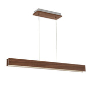 Drift 38" Linear Pendant in Dark Walnut