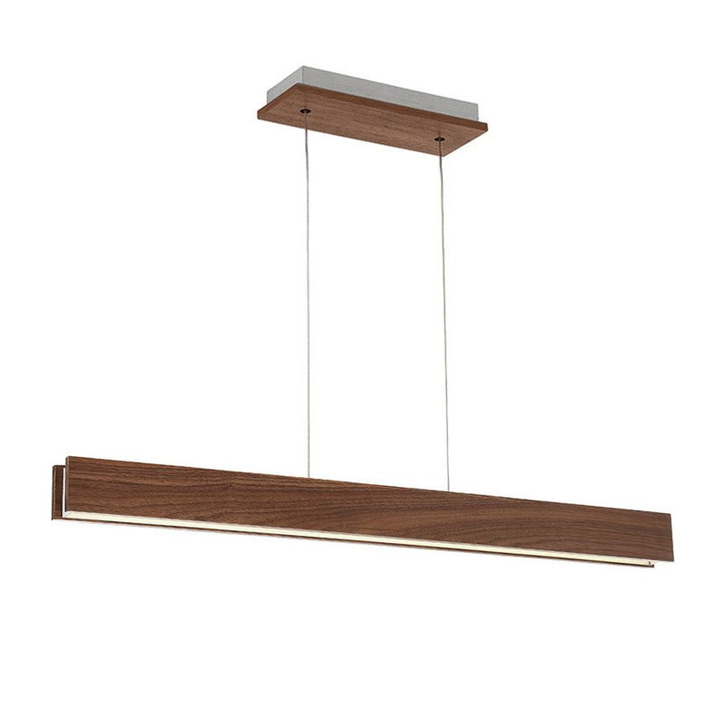 Drift 38" Linear Pendant in Dark Walnut
