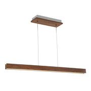 Drift 56" Linear Pendant in Dark Walnut