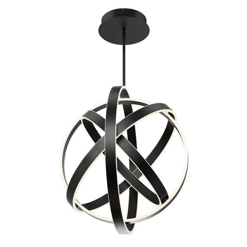 Kinetic 4-Light Pendant in Black