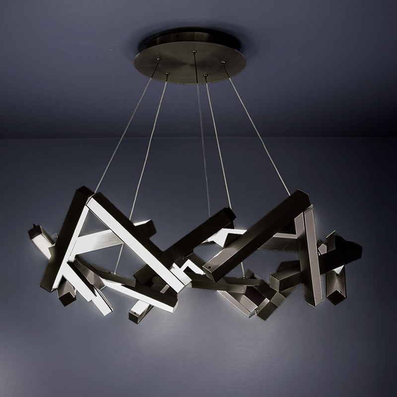 Chaos 20-Light Chandelier in Black