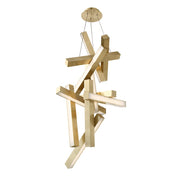 Chaos 11-Light Chandelier in Aged Brass