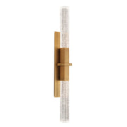 Cinema 2-Light Bath Sconce in Aged Brass