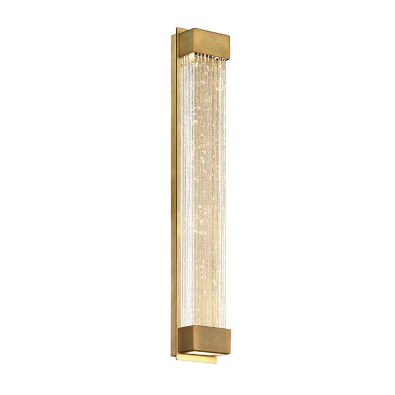 Tower 2-Light 20" Bath Vanity Light in Aged Brass