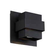Pandora 2-Light 7" Outdoor Wall Sconce in Black
