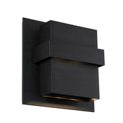 Pandora 2-Light 11" Outdoor Wall Sconce in Black