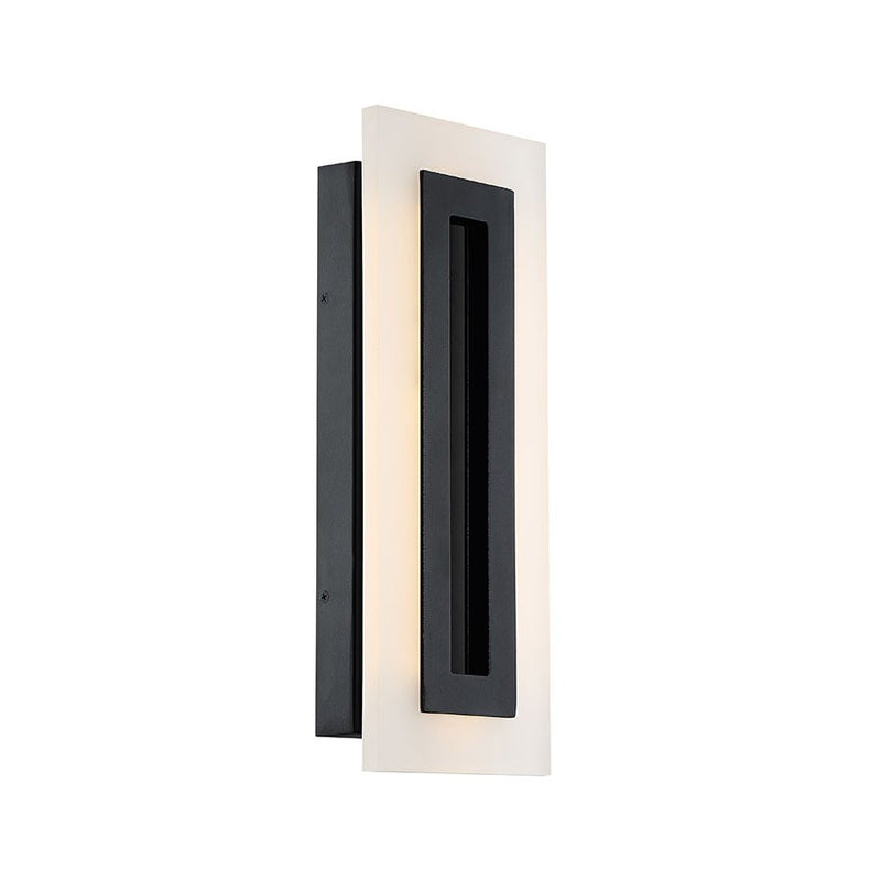 Shadow 17" Outdoor Wall Sconce in Black