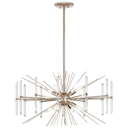 Eris 8-Light Chandelier in Polished Nickel