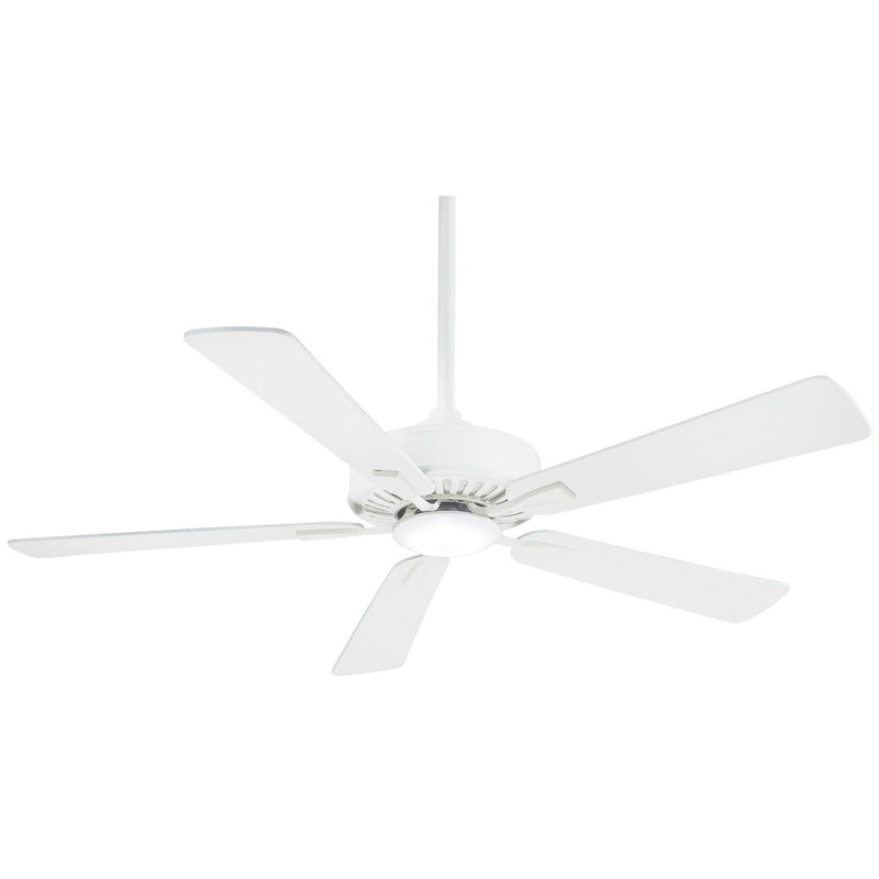 Contractor 52" LED Ceiling Fan in White