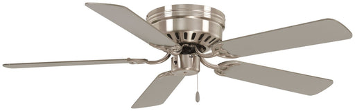 Mesa 52" Hugger Ceiling Fan in Brushed Nickel / Silver
