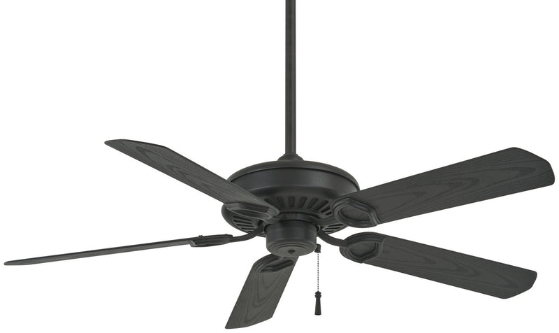 Sundowner 54" Outdoor Ceiling Fan in Textured Coal Black