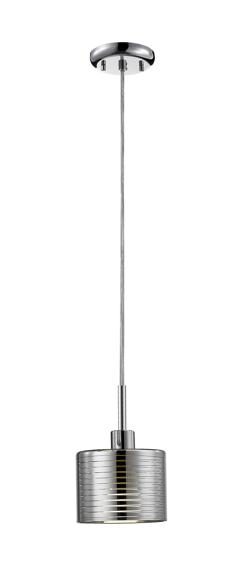 Sempter 1 Light 6.25" Pendant in Chrome
