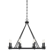Middleton 8-Light Chandelier in Matte Black
