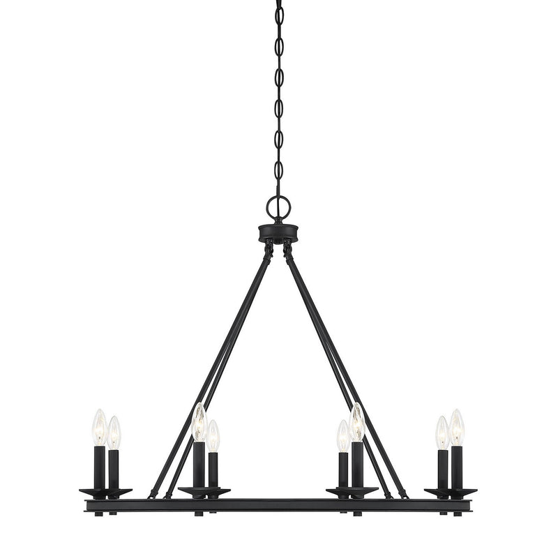 Middleton 8-Light Chandelier in Matte Black
