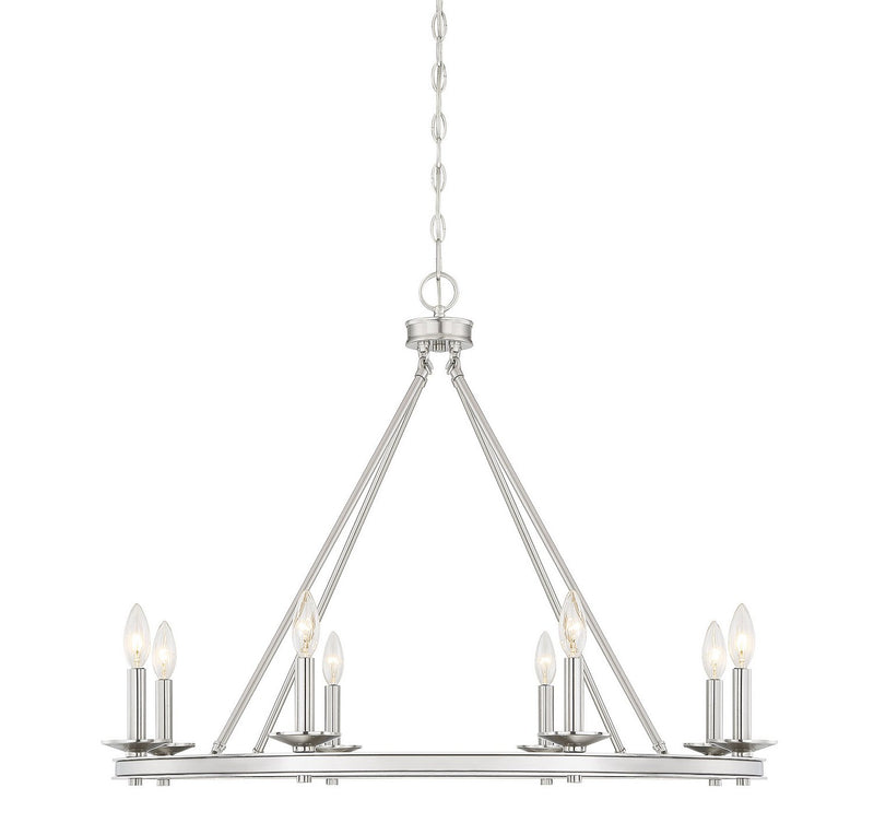 Middleton 8-Light Chandelier in Satin Nickel