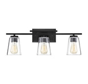 Calhoun 3-Light Bath Vanity Light in Black