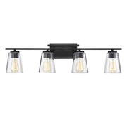 Calhoun 4-Light Bath Vanity Light in Black