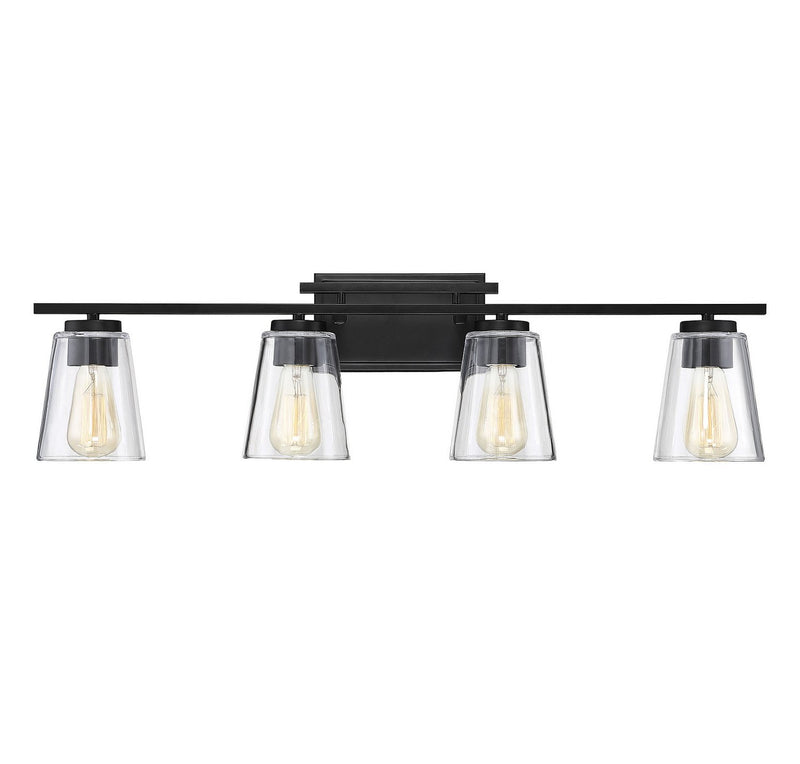 Calhoun 4-Light Bath Vanity Light in Black