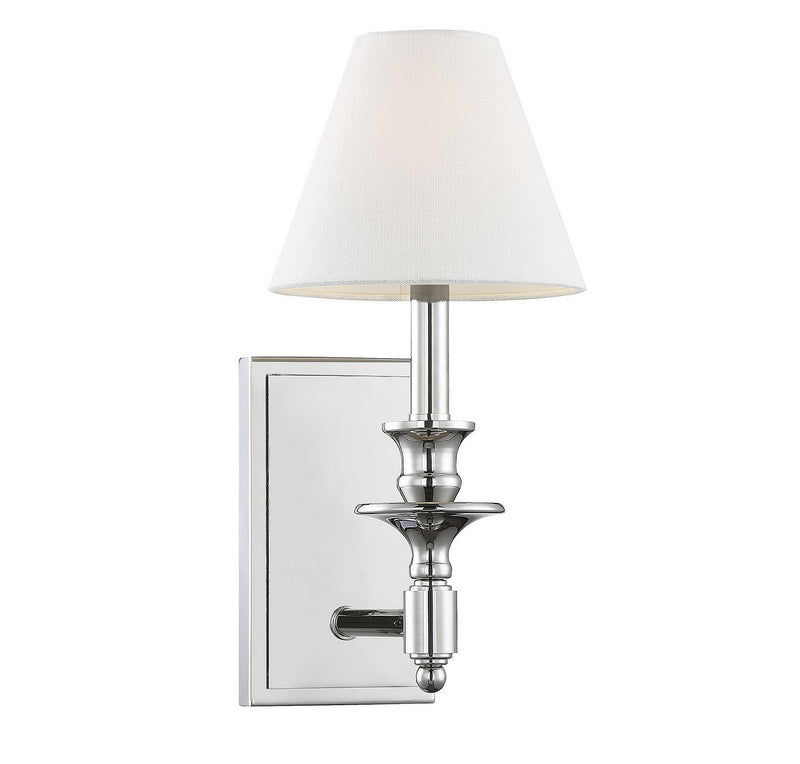 Washburn Wall Sconce in Polished Nickel