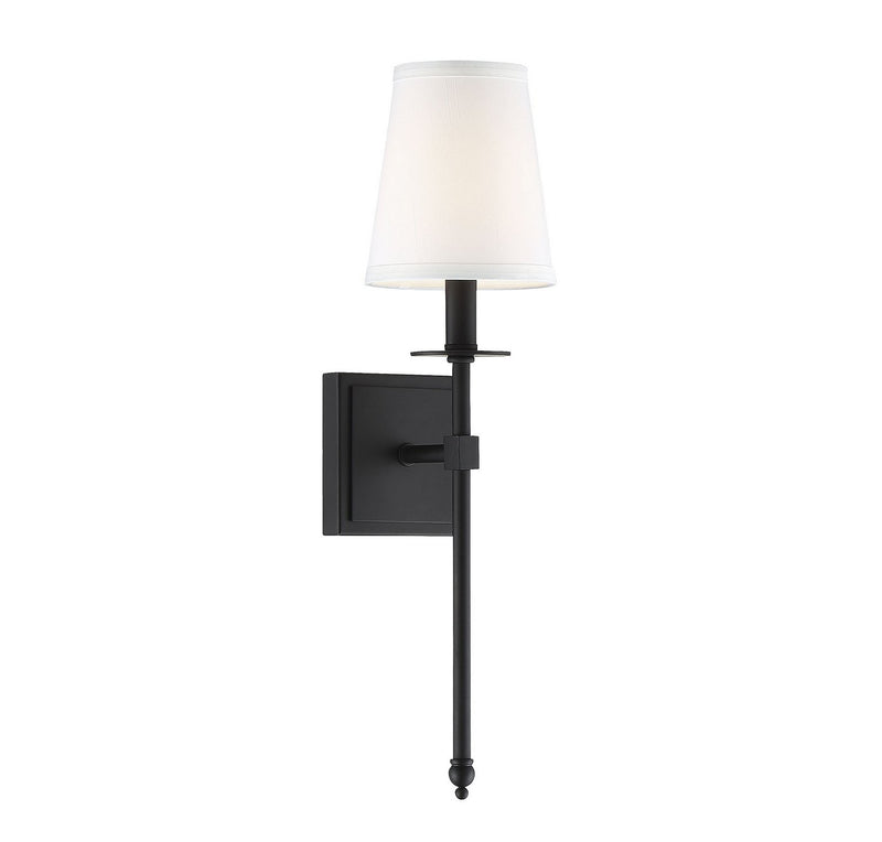 Monroe Small Bath Sconce in Matte Black
