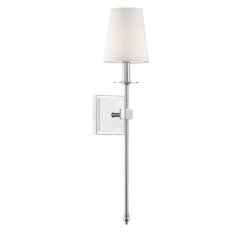 Monroe Medium Bath Sconce in Polished Nickel