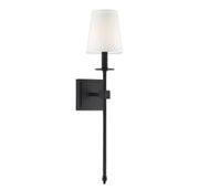 Monroe Medium Bath Sconce in Matte Black