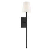 Monroe Large Bath Sconce in Matte Black