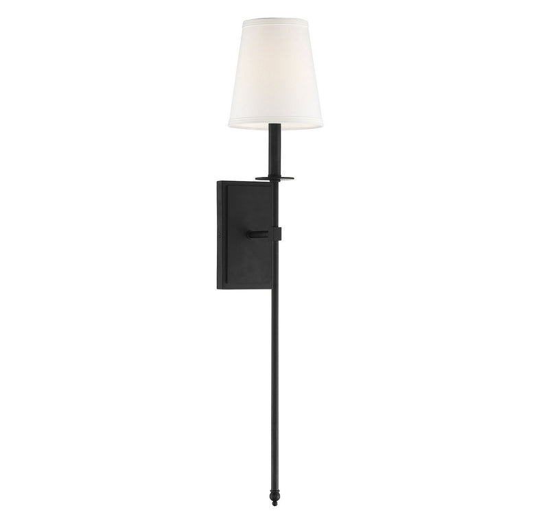 Monroe Large Bath Sconce in Matte Black