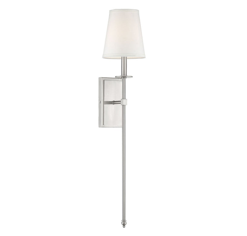 Monroe Large Bath Sconce in Satin Nickel