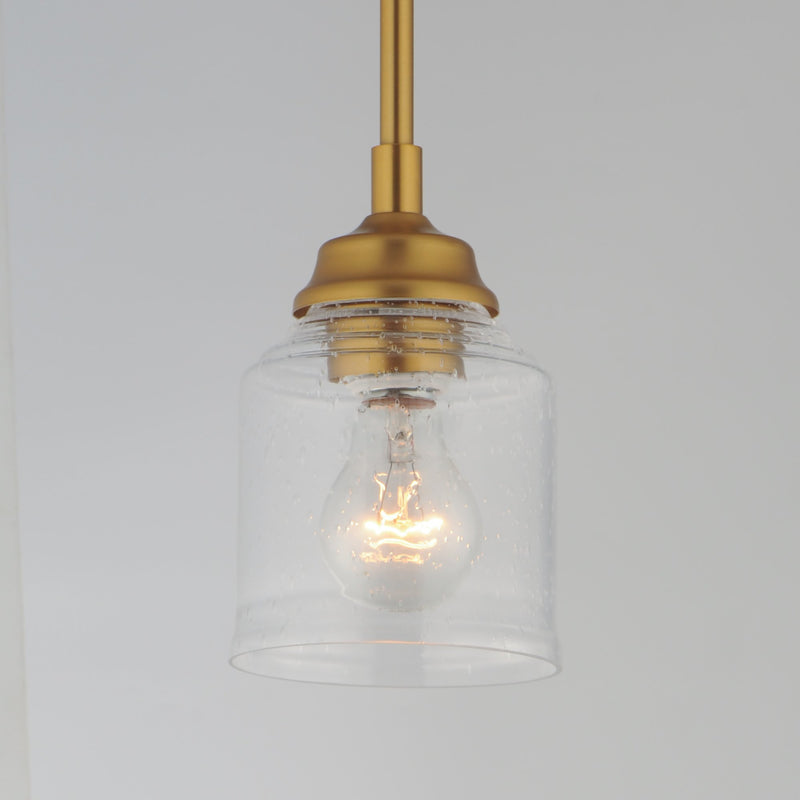 Acadia 1 Light Pendant in Natural Aged Brass