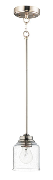 Acadia 1 Light Pendant in Satin Nickel