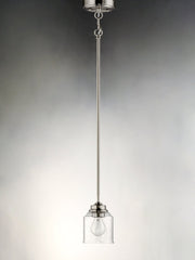 Acadia 1 Light Pendant in Satin Nickel