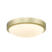 Gabi 10" Integrated LED Flush Mount in Brushed Champagne Brass