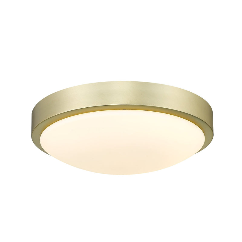 Gabi 10" Integrated LED Flush Mount in Brushed Champagne Brass