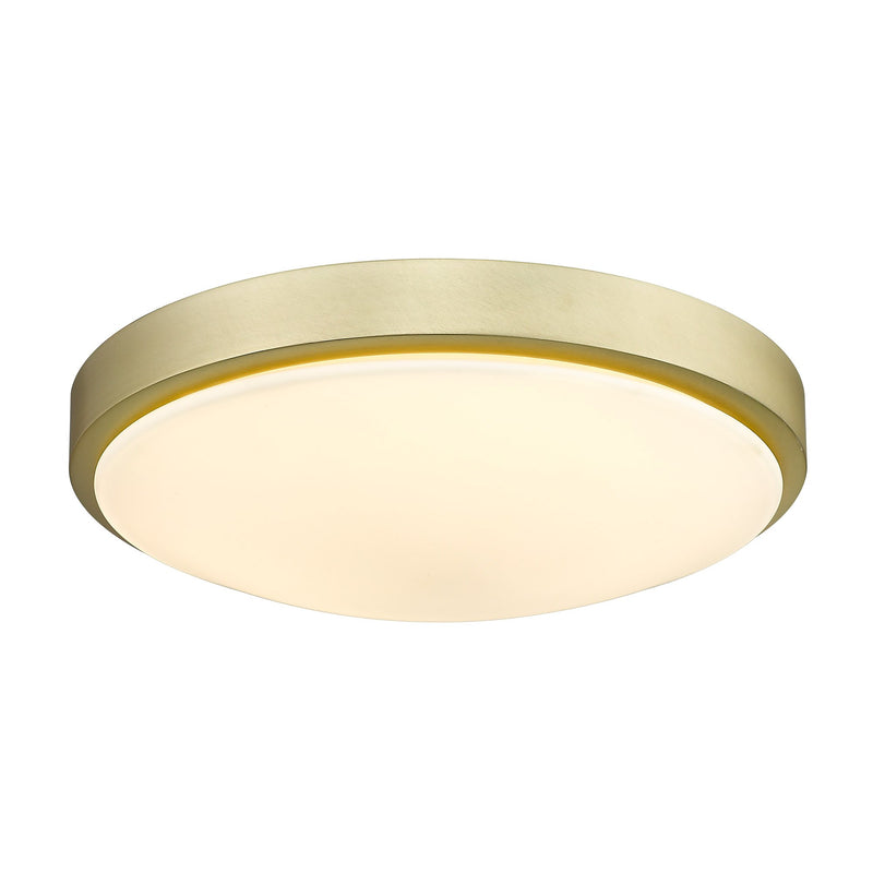 Gabi 12" Integrated LED Flush Mount in Brushed Champagne Brass