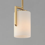 Dart 1 Light Pendant in Natural Aged Brass