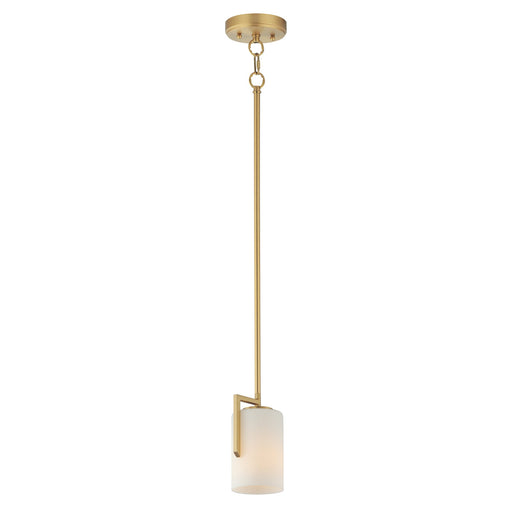 Dart 1 Light Pendant in Natural Aged Brass