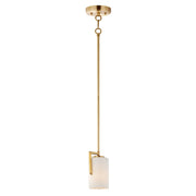 Dart 1 Light Pendant in Satin Brass