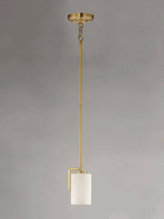 Dart 1 Light Pendant in Satin Brass
