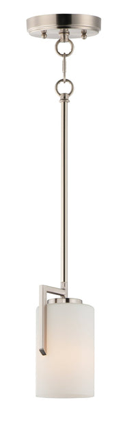 Dart 1 Light Pendant in Satin Nickel