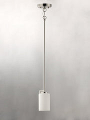 Dart 1 Light Pendant in Satin Nickel