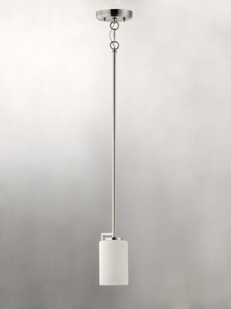 Dart 1 Light Pendant in Satin Nickel