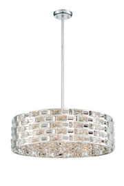 Aludra 7 Light 24" Pendant in Chrome