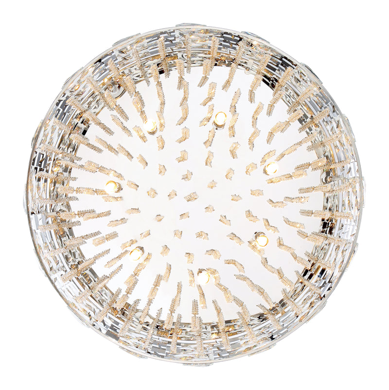 Aludra 7 Light 24" Pendant in Chrome