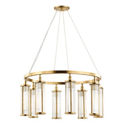 Marley 8-Light Chandelier in Aged Brass
