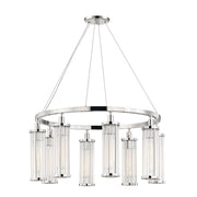Marley 8-Light Chandelier in Polished Nickel
