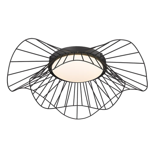 Elena Integrated LED Flush Mount in Natural Black