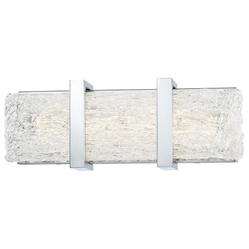 Forest Ice II 15" LED Bath Vanity Light in Chrome